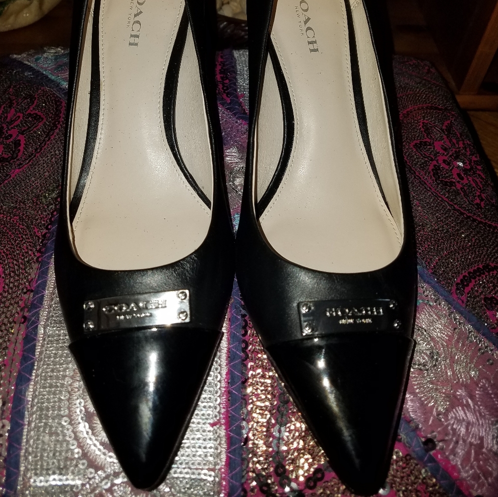Coach Zan Tmb Glz leather/patent size 7